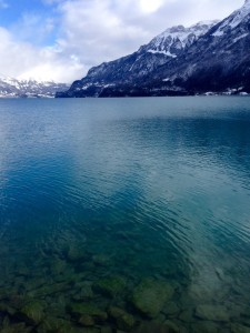 The view of Lake Brienz in Interlaken