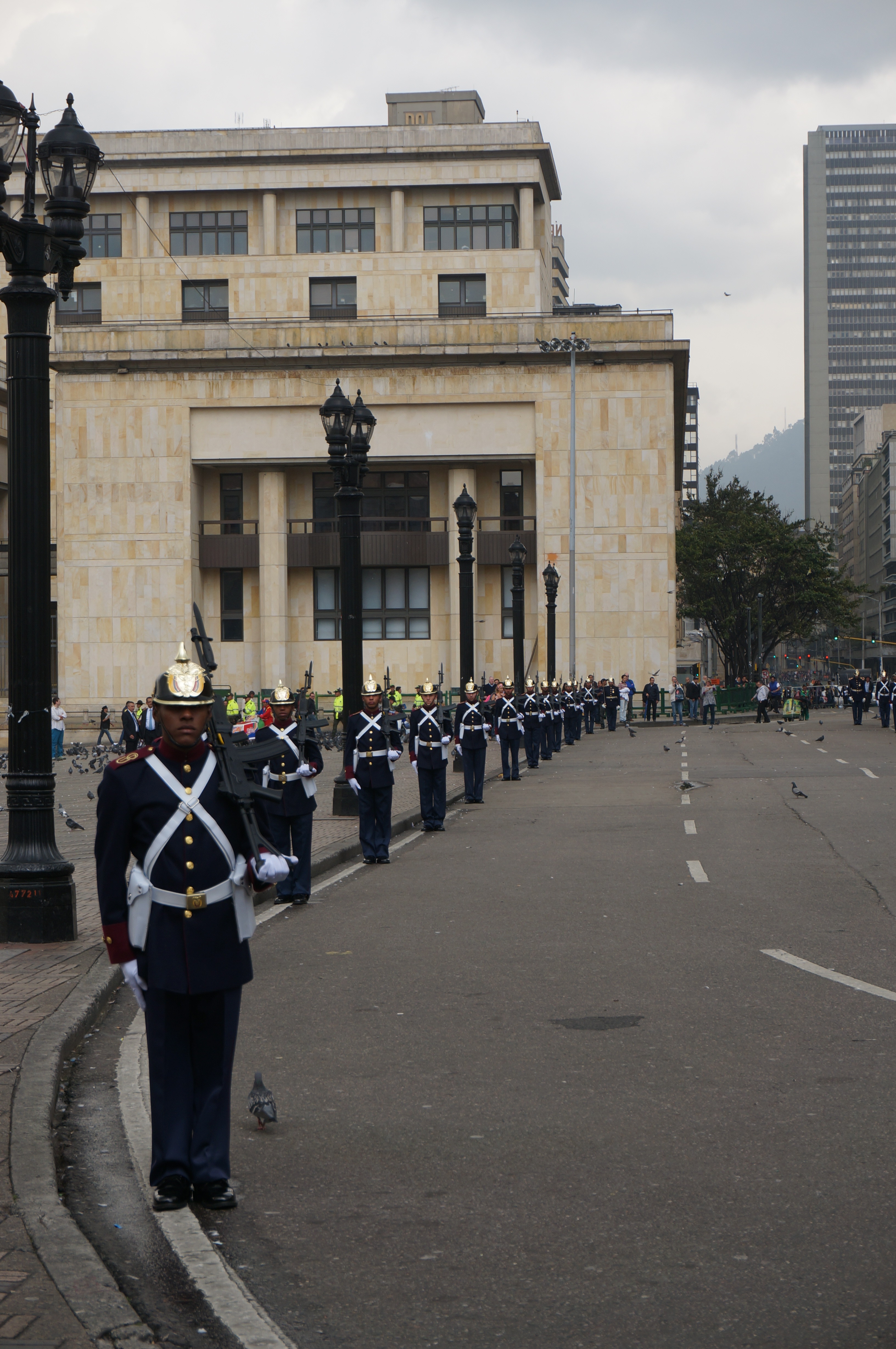 Soldiers by the Plaza de Bolívar