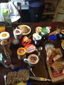 German cheese and breakfast foods