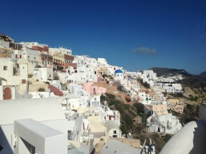 Oia is one of the most famous towns on Santorini. 