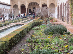 gardens inside the Alhambra
