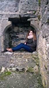 Me sitting in the ruins of the friary