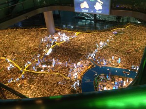 A model of Shanghai at the Urban Planning Museum