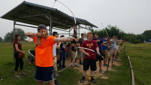 Me and some others shooting arrows 
