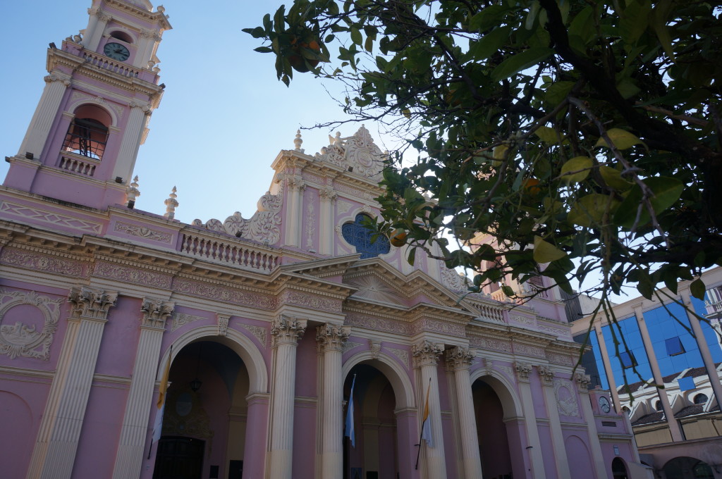The colonial church in Salta City