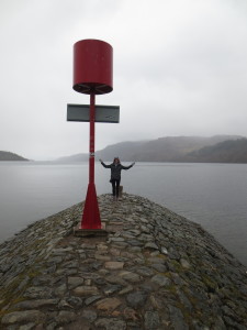 me, at Loch Ness during the highlands tour