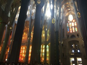 Sagrada Familia - natural light flowing in