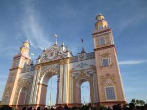 the "portada," or entrance gate, to Feria