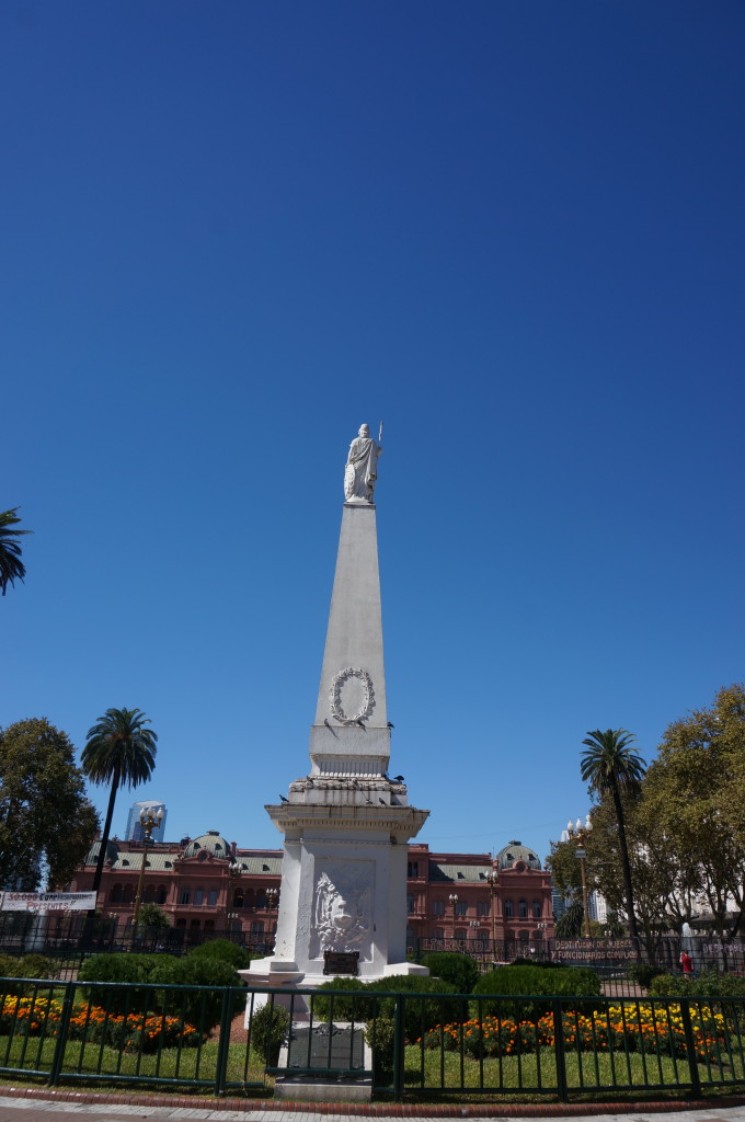 Plaza de Mayo with the Casa Rosada in the background