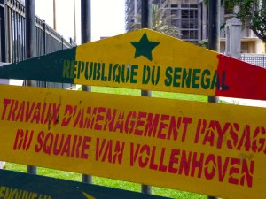 Sign on the Place de la Independence