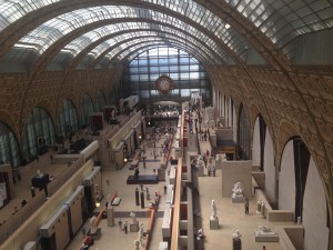 le musée d'Orsay. Once a train station for the wealthy, now converted into a museum open to the public.