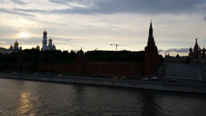 The Kremlin at dusk