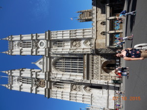 Me, in front of Westminster Abbey, dreaming of marrying a prince.