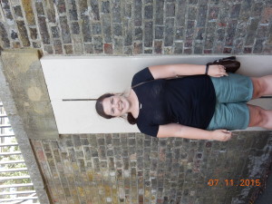 Me, standing in two places at once in Greenwich.