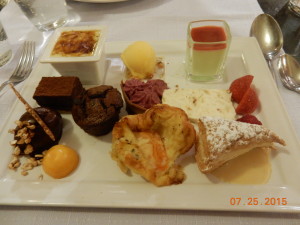 My dessert was a sampling of all the desserts at the restaurant!