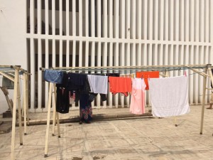 All the clothes I washed by hand!