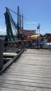 Boardwalk to get fresh fish straight off the boat