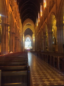 Inside of St. Mary’s Cathedral
