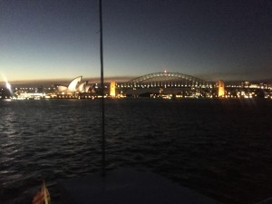 View of Sydney Harbour on the dinner cruise