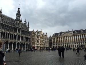 Old town square in Brussels 