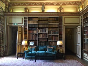 My favorite room in Leeds Castle- the library