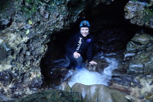 Climbing out of the caves