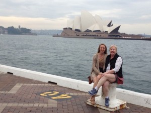 Mom & I outside the Opera House